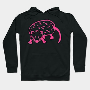 Hot Pink Opossum Hoodie